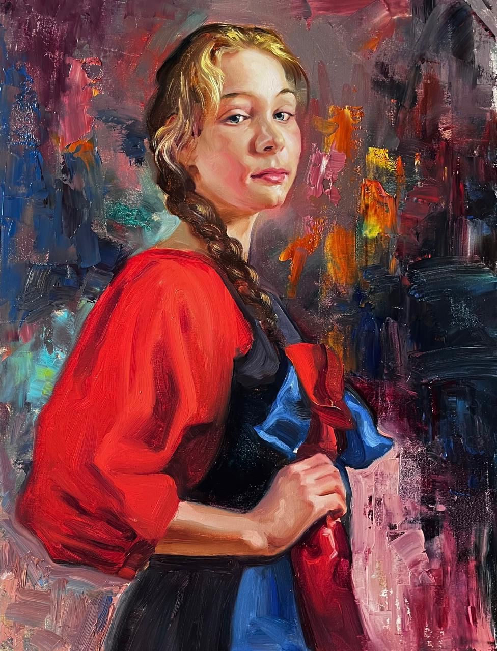 OIL ON CANVAS PORTRAIT - ORIGINAL HAND PAINTED