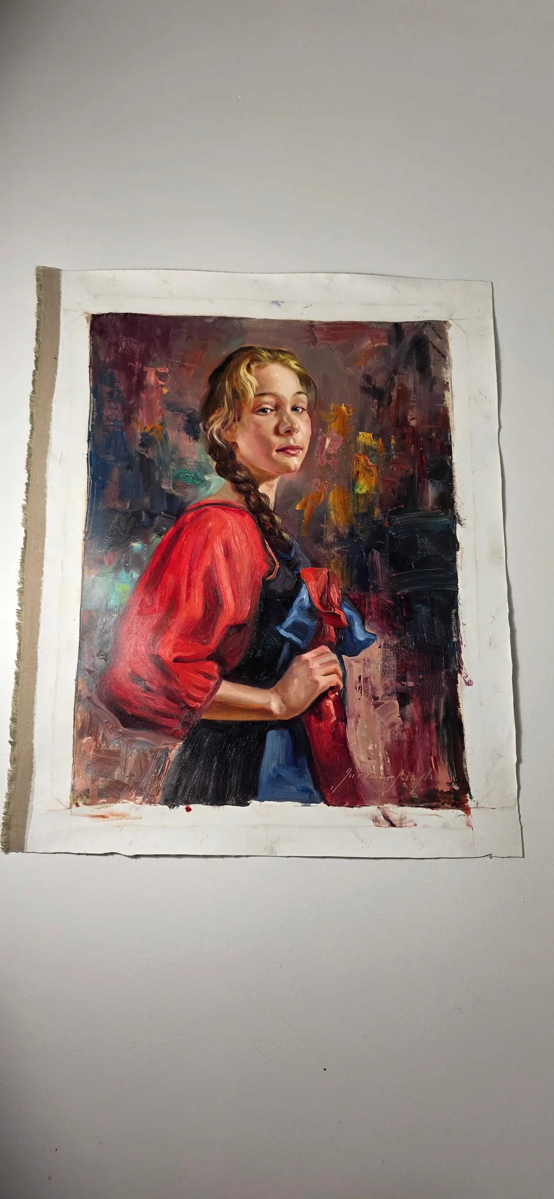 OIL ON CANVAS PORTRAIT - ORIGINAL HAND PAINTED