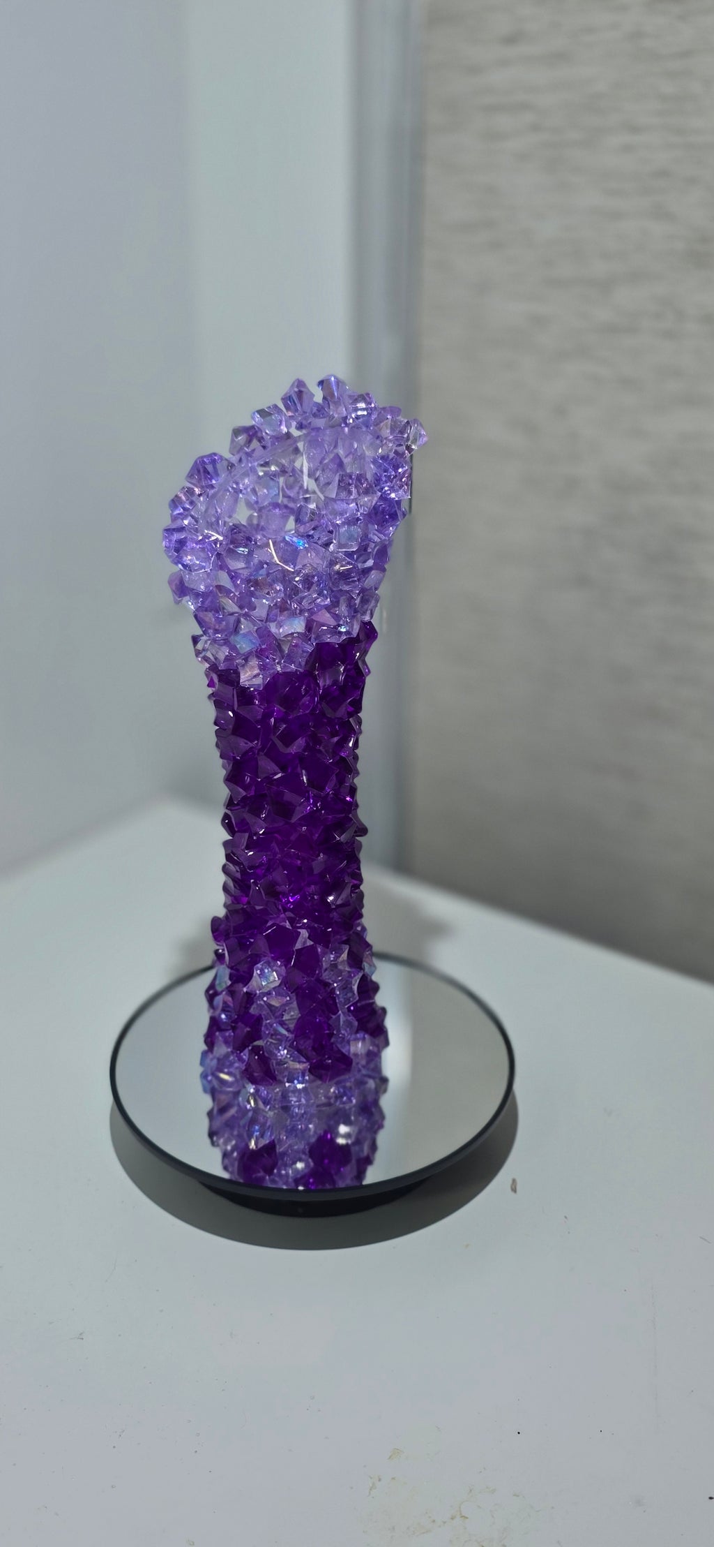 Handcrafted Purple Geode vessel