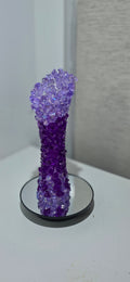 Handcrafted Purple Geode vessel